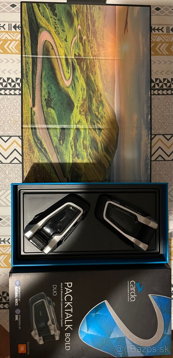 Predám 2x intercom na moto Cardo Packtalk Bold JBL - 5