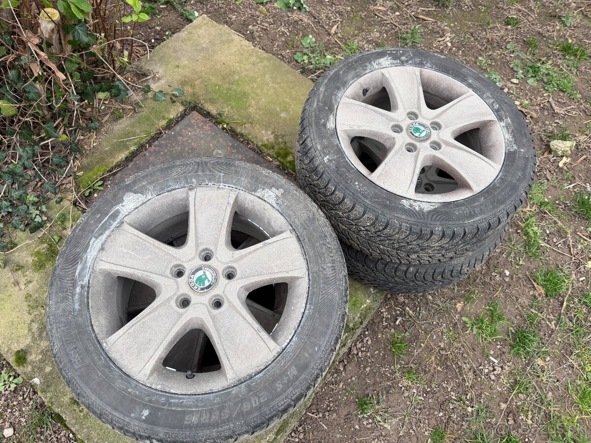 Hliníkové disky- elektróny Škoda R16 - 5