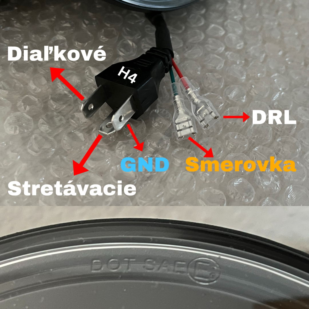Predné 178mm LED Svetlá