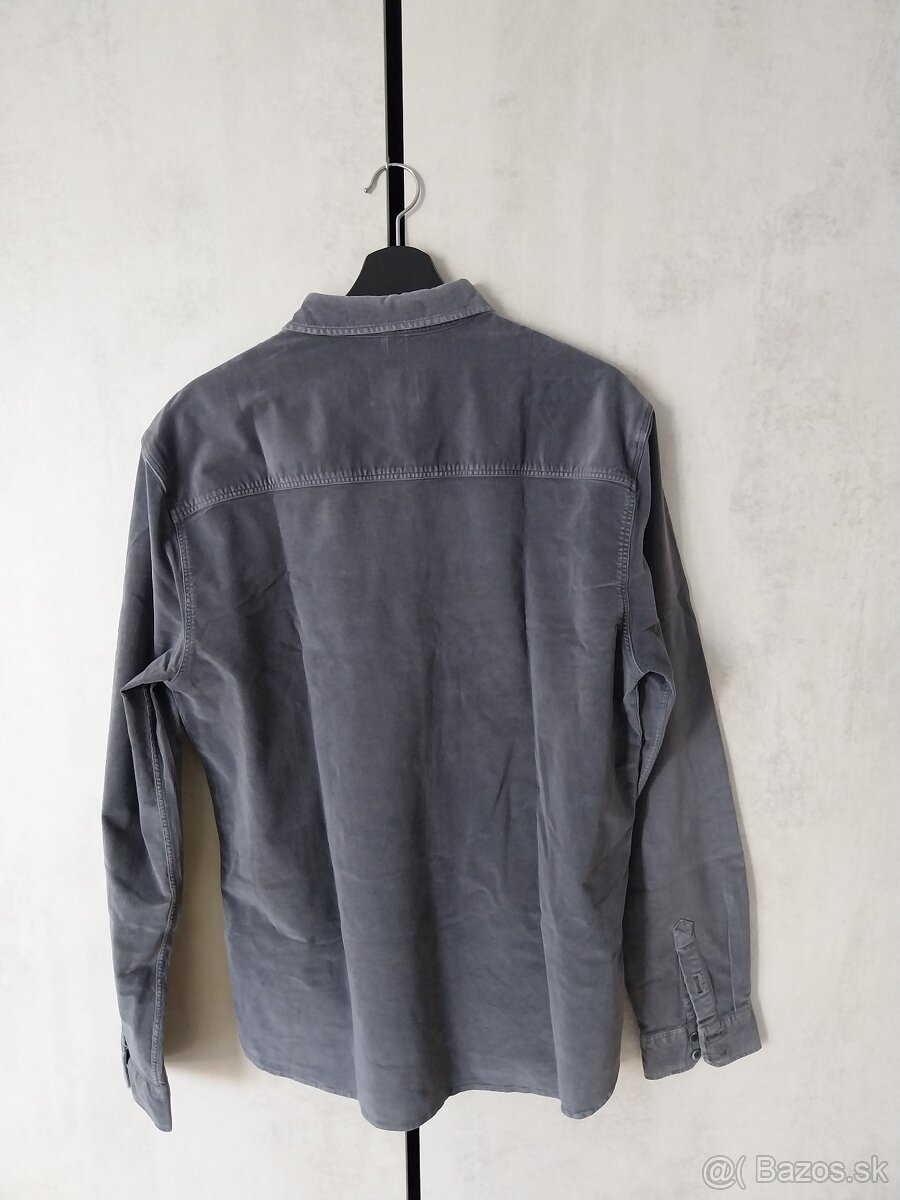 Escales pánska šedá košeľa XL - 5