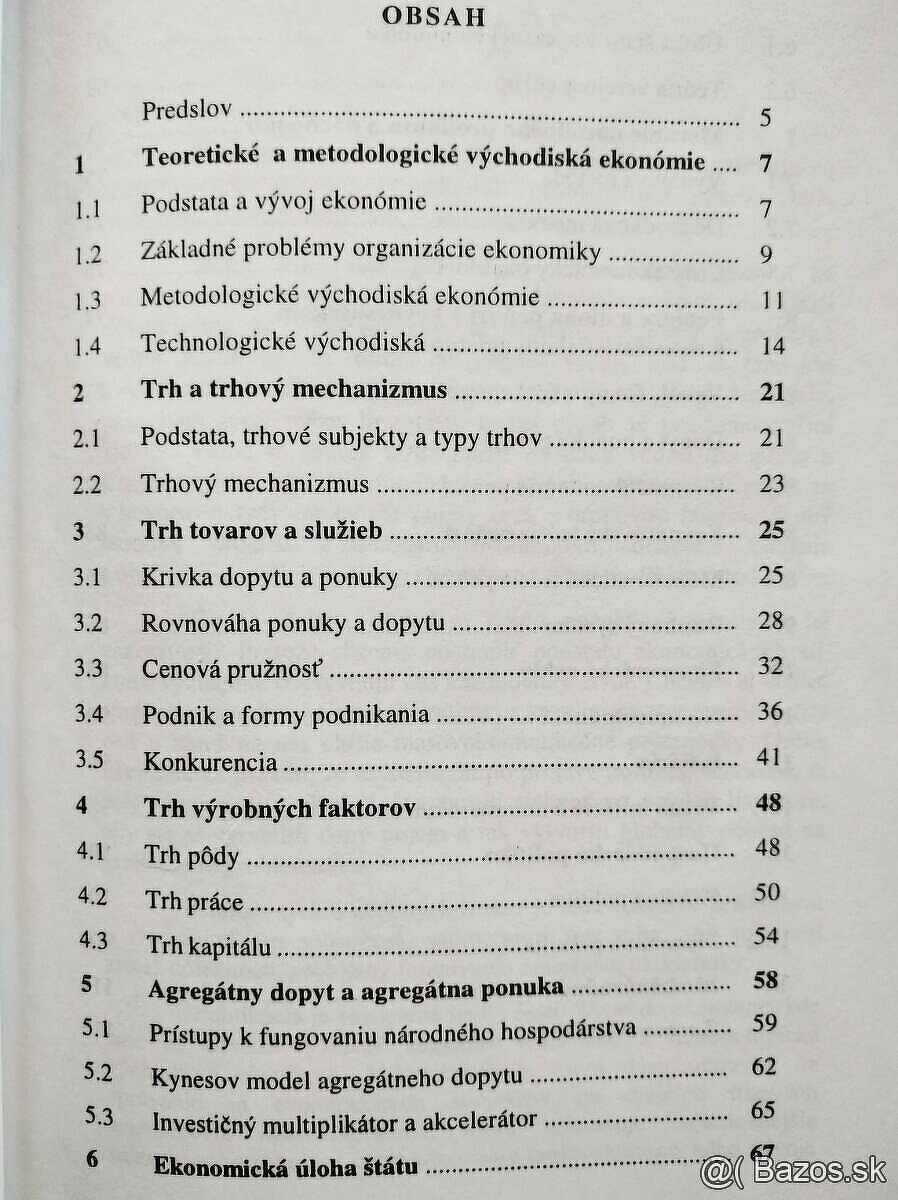 Politológia, Ekonómia a Úvod do sociológie pre študentov VŠ - 5
