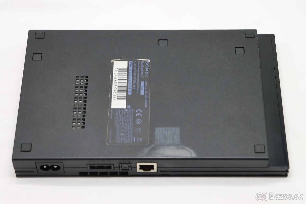 PS2 Slim 90004 + Hama ovládač, káble, OK - 5