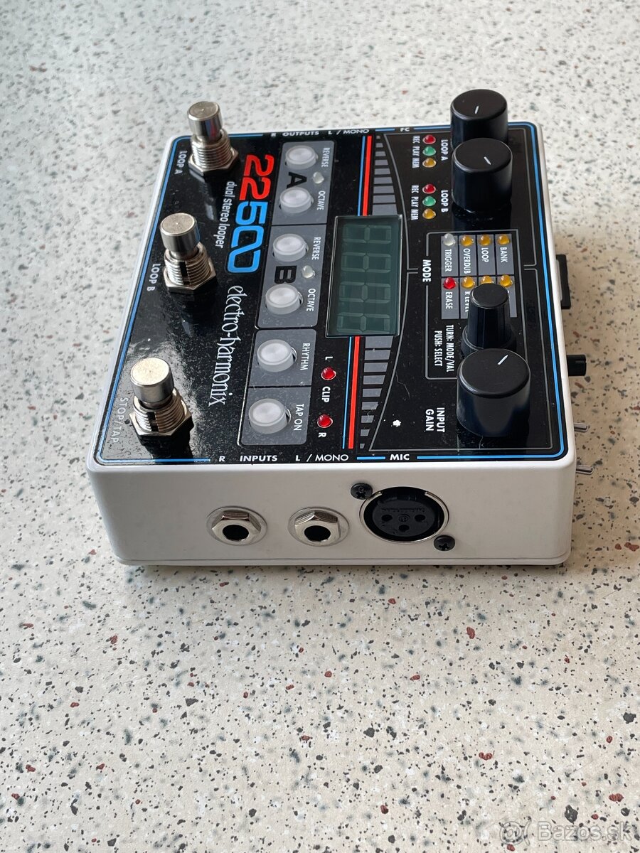 Electro Harmonix 22500 Dual Stereo Looper - gitarový efekt - 5