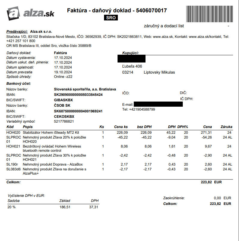 Predám Hohem iSteady MT2 Kit. - 5