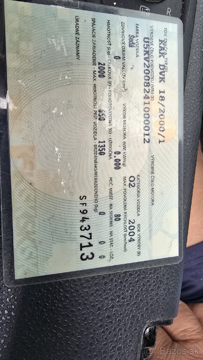 Predám prívesný vozík 2t - 5