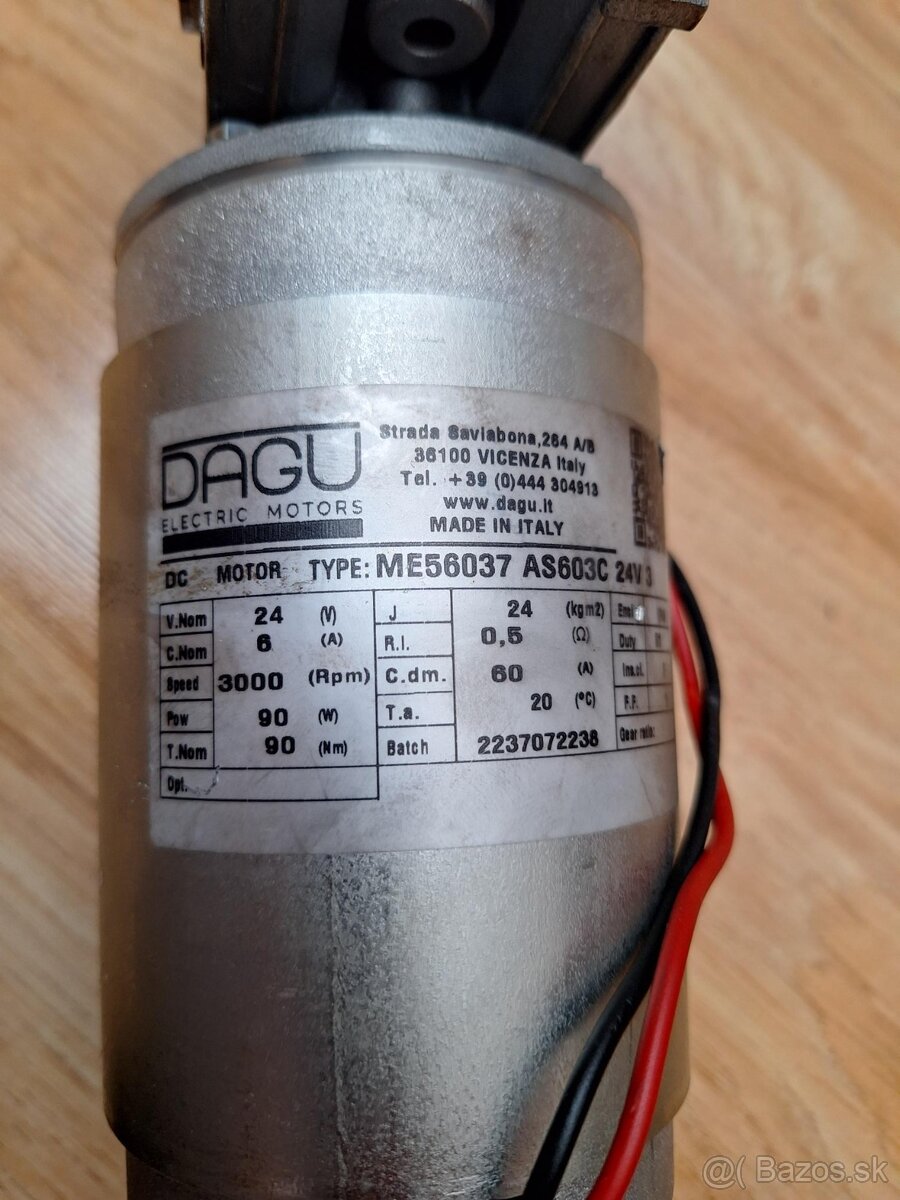 Predám motor s prevodovkou 24VDC - 5