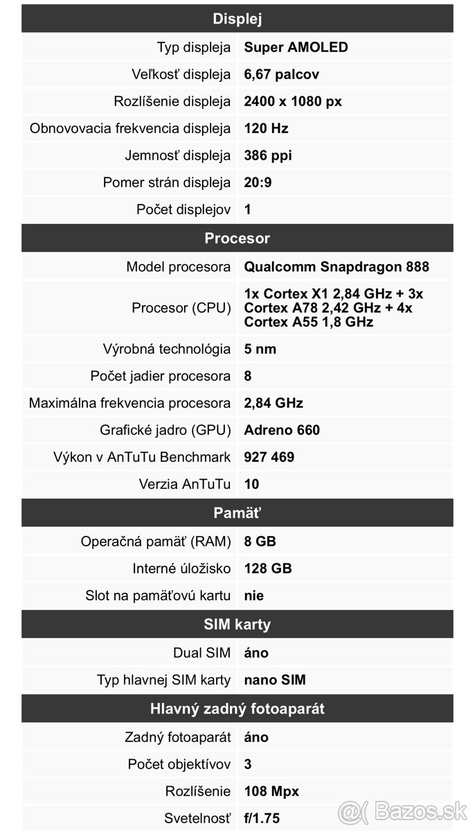 Xiaomi Mi 11i 8GB / 128GB Black - nový - 5