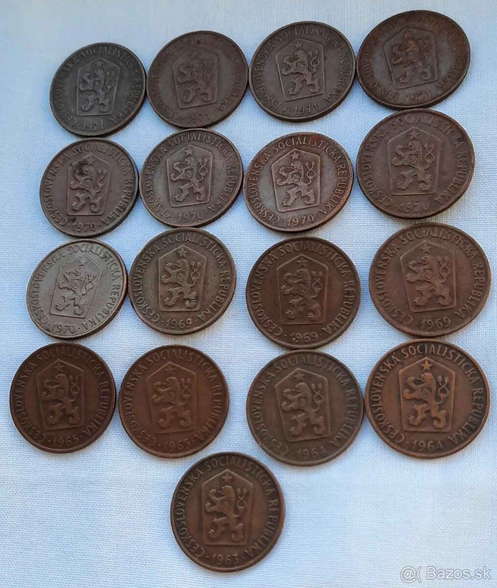 50 halierov mix ročníky 17ks - 5