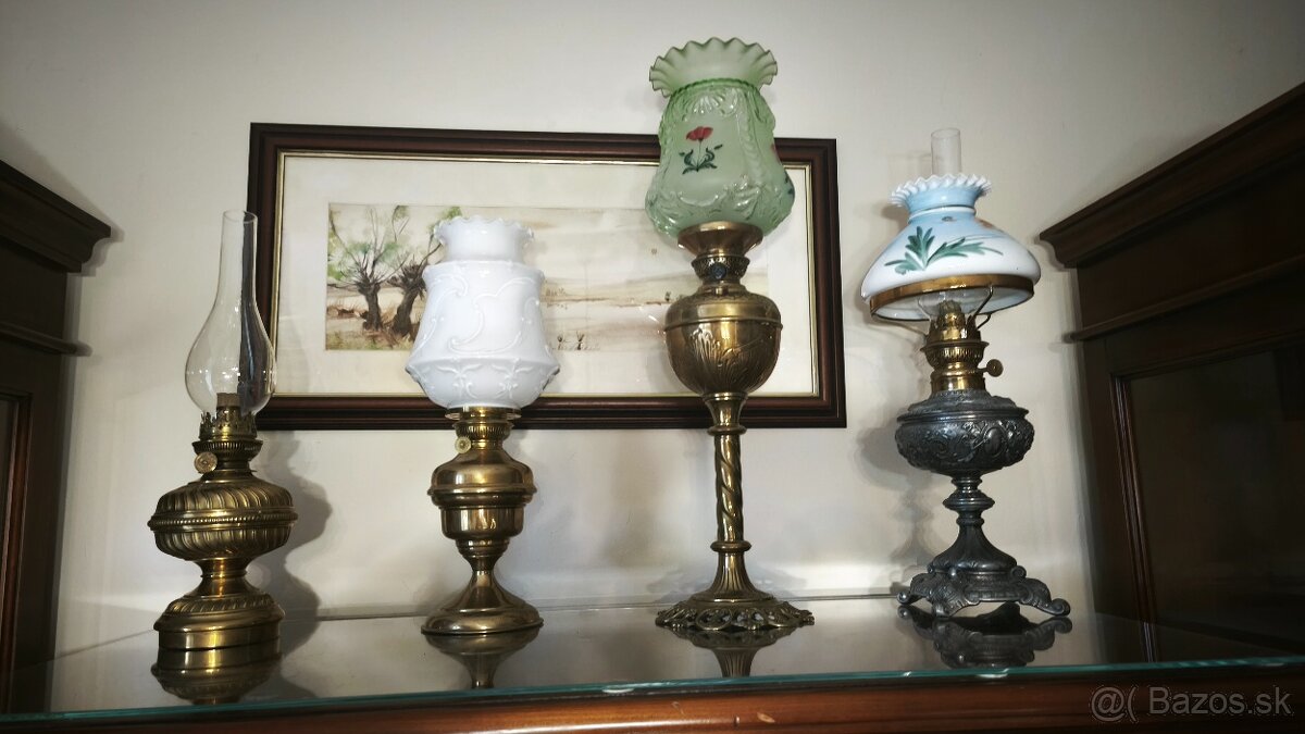 Starožitné petrolejové lampy - 5