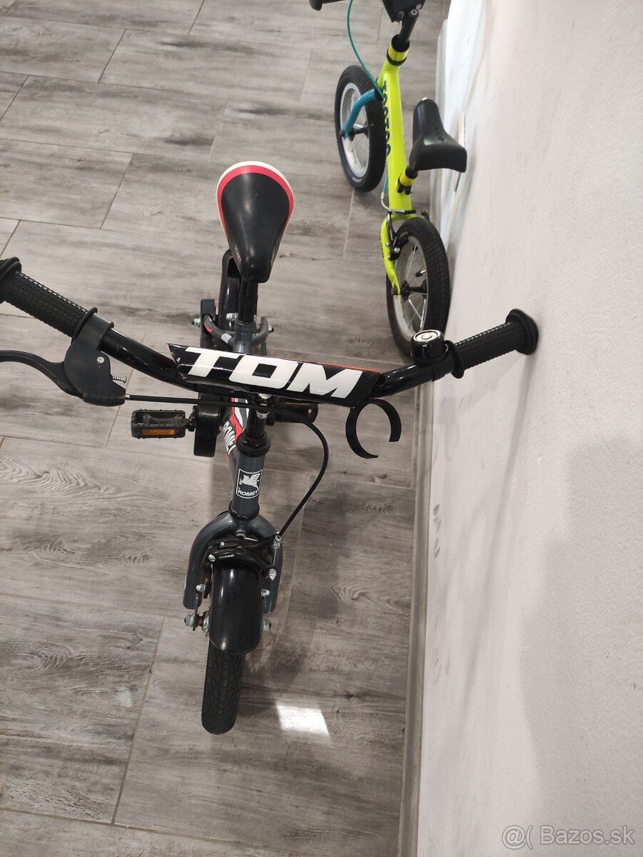 Predám detský bicykel ROMET Čierny 12" - 5