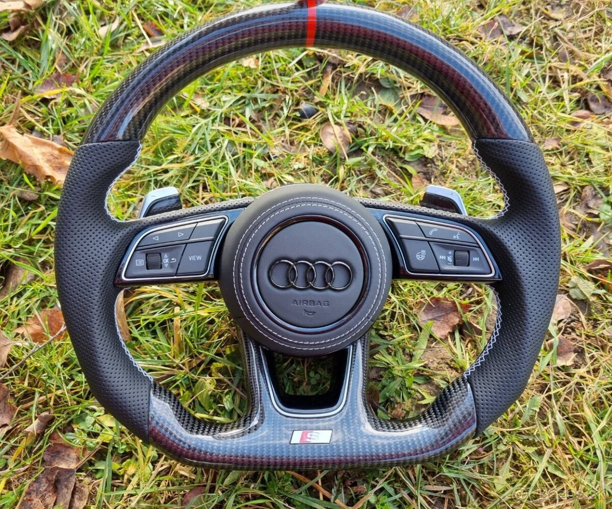 VYHRIEVANY VOLANT AUDI / KARBÓN ŠPORTOVÝ ZKOSENY - 5