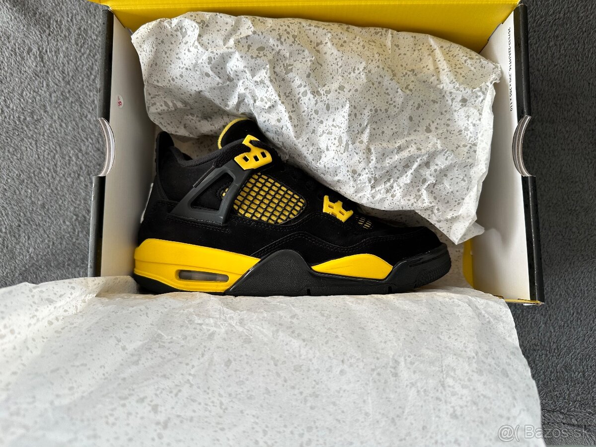 NIKE Jordan 4 yellow thunder (retro) detské - 5