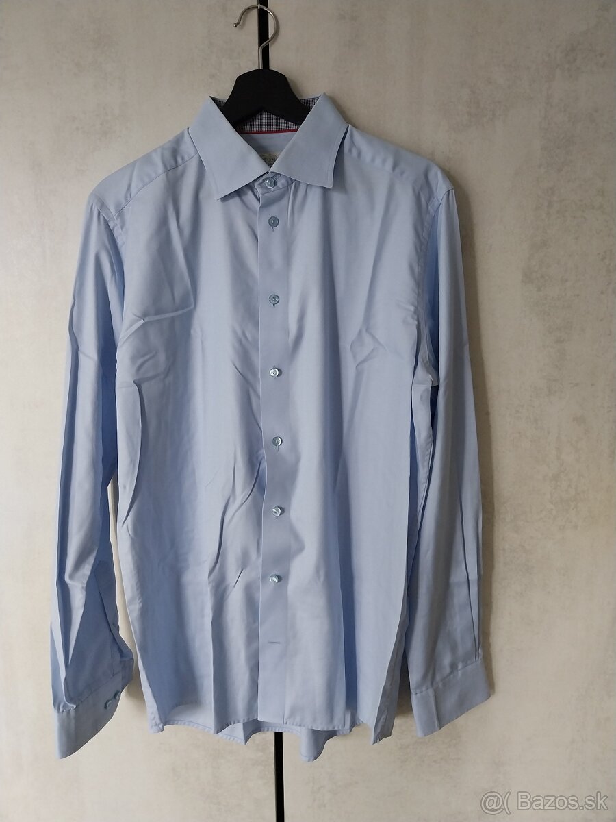 Eton bledomodra pánska košeľa 42 - 5