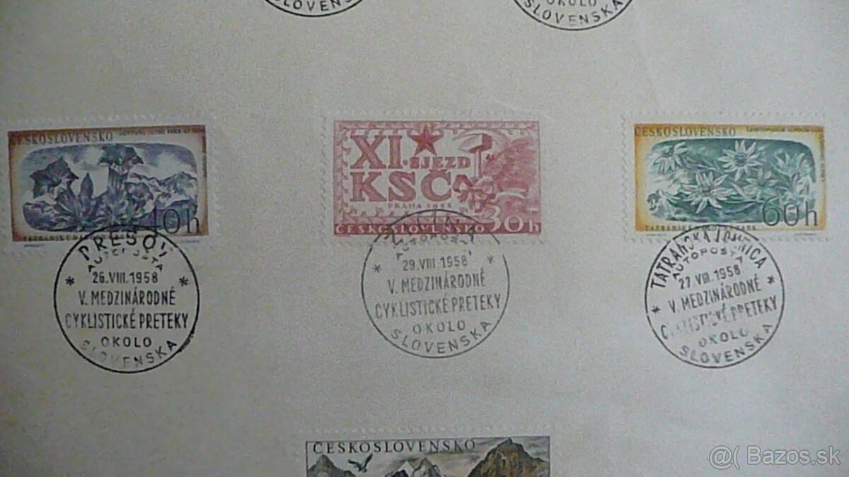 Známky ČSSR 1958 - Okolo Slovenska - 5