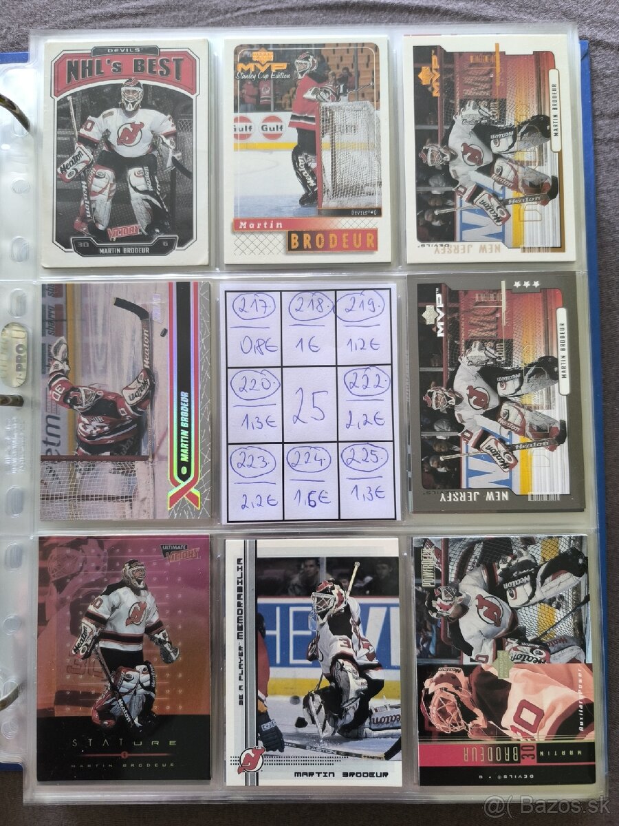Hokejové kartičky - Martin Brodeur 2 - 5