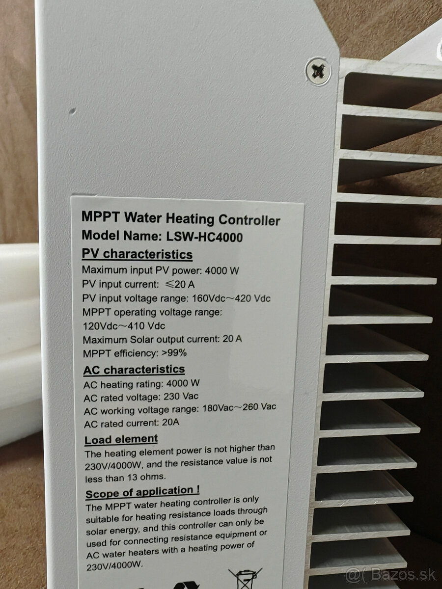 Menič FTV MPPT na ohrev vody 4KW - 5