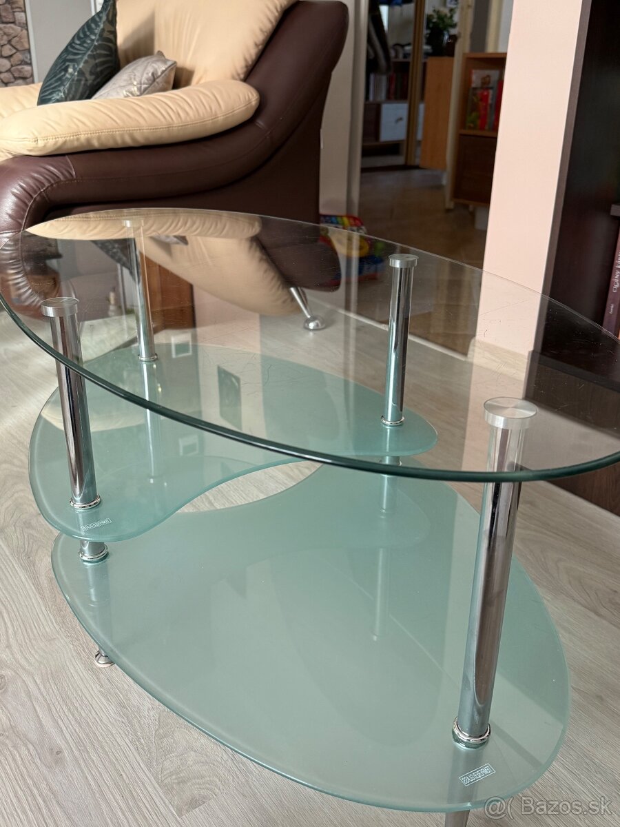Gauč+ sklenený stôl - 5