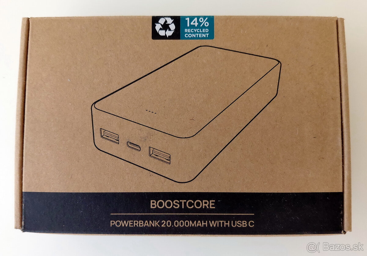 Powerbank 20.000 mAh, BOOSTCORE USB C ČIERNY - 5