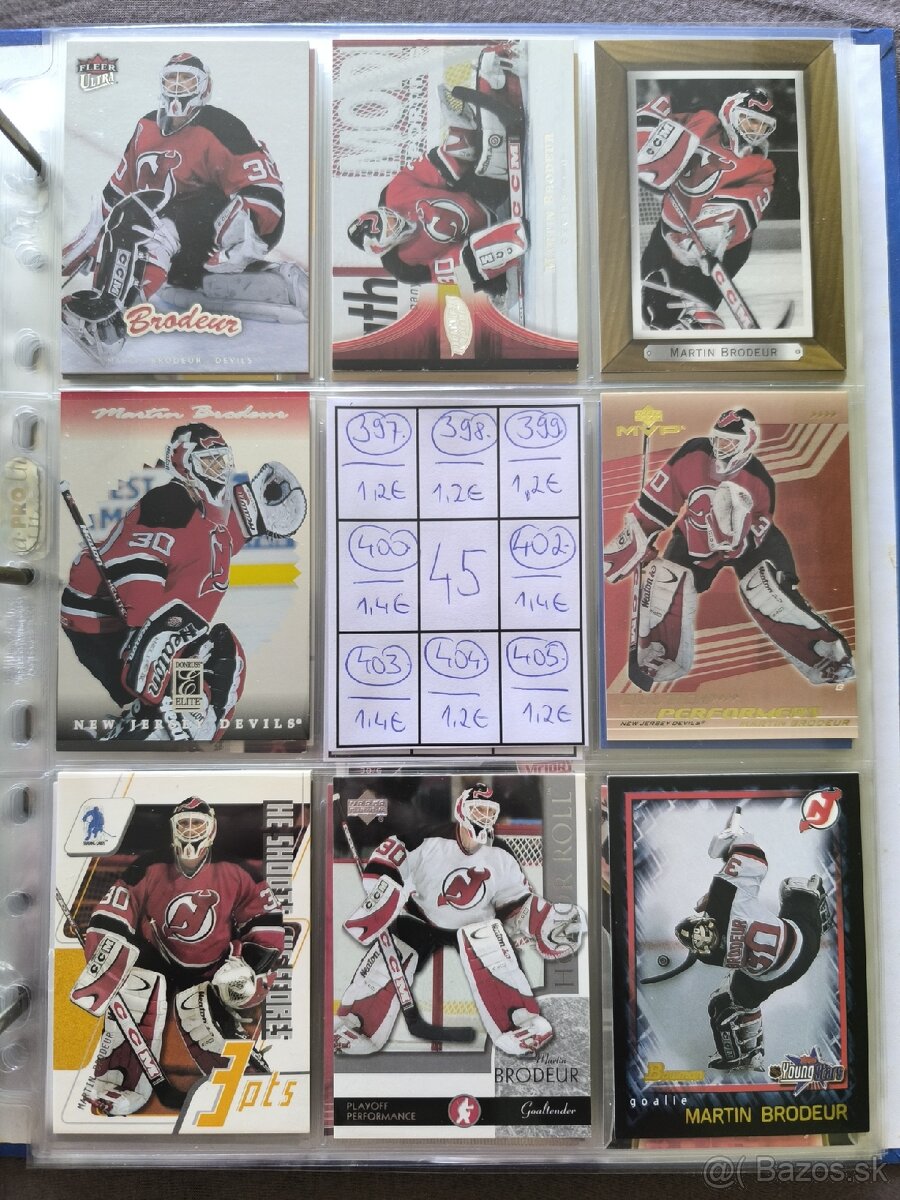 Hokejové kartičky - Martin Brodeur 3 - 5