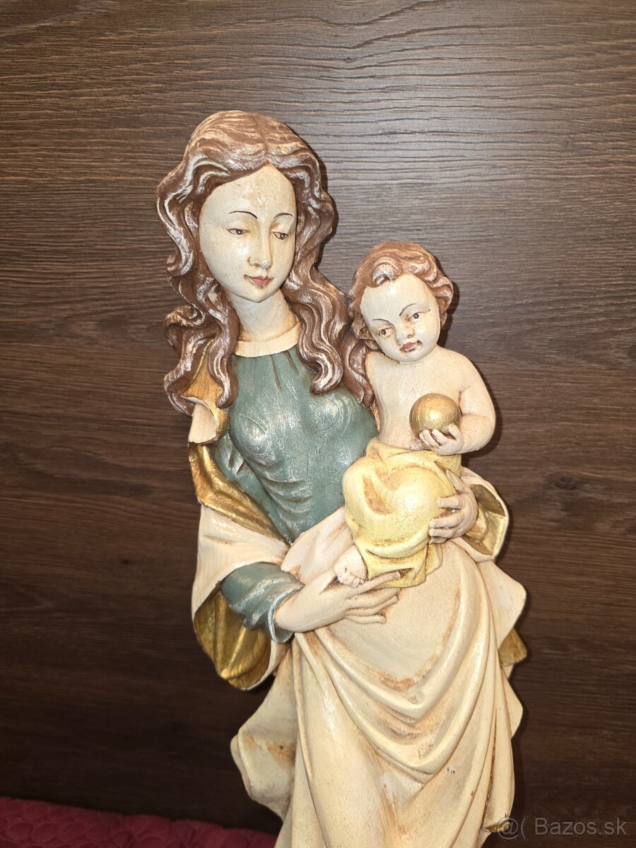 Drevená socha Panny Márie (Madona) - 5