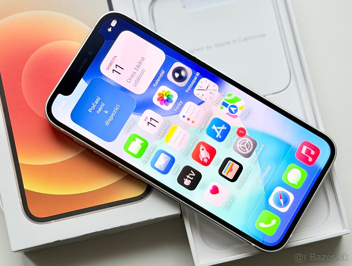 iPhone 12 Mini White BATERIE 100% TOP - 5