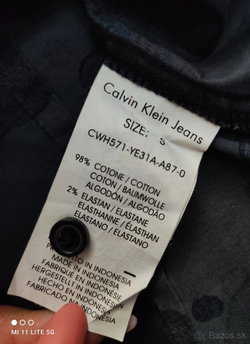 Dámska slim košeľa Calvin Klein Jeans, veľ. XS/S - 5