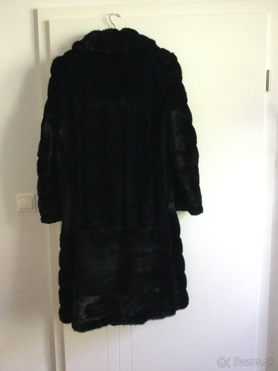 Čierny dámsky kožuch - 5