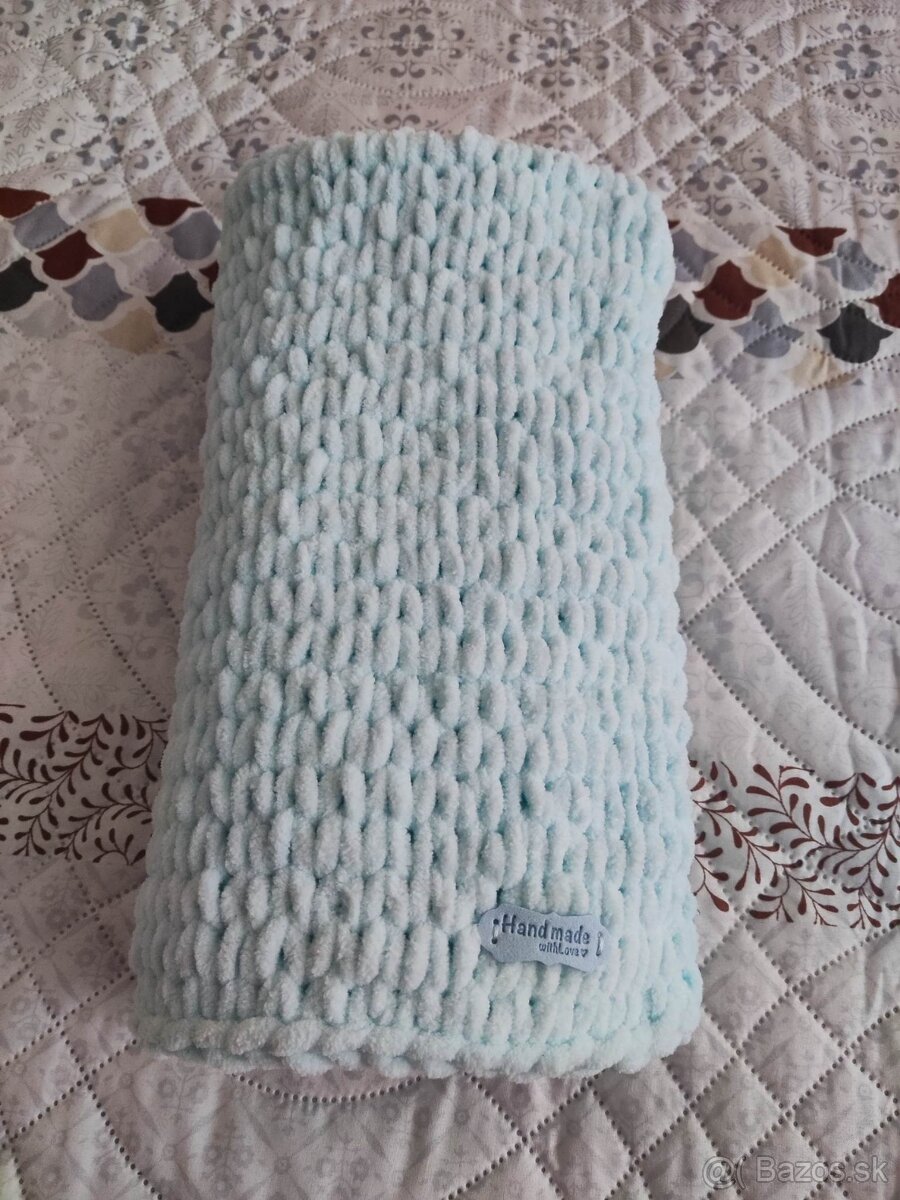 NOVÁ Bledomodrá deka z Alize Puffy Fine - 5