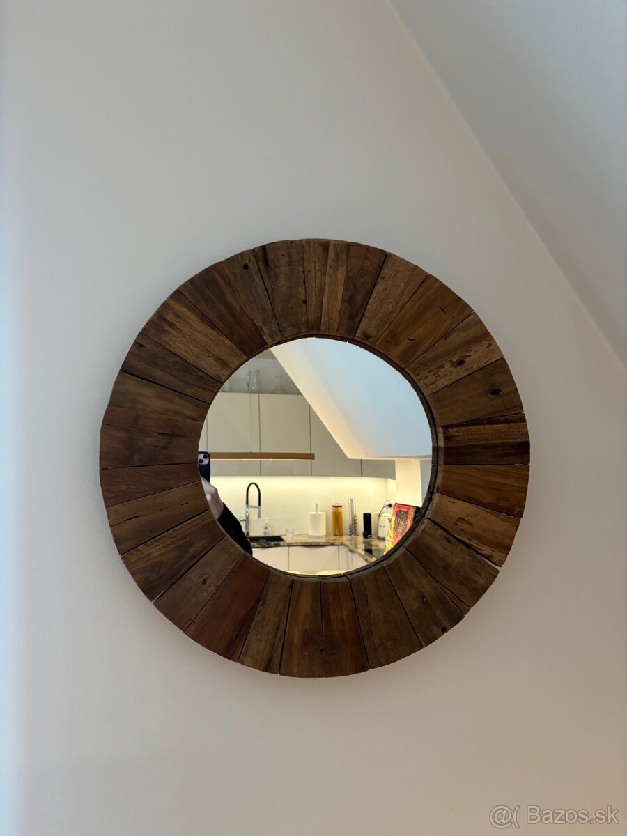 Rustikálne zrkadlá 170x70 a kruhové - priemer 60 cm - 5