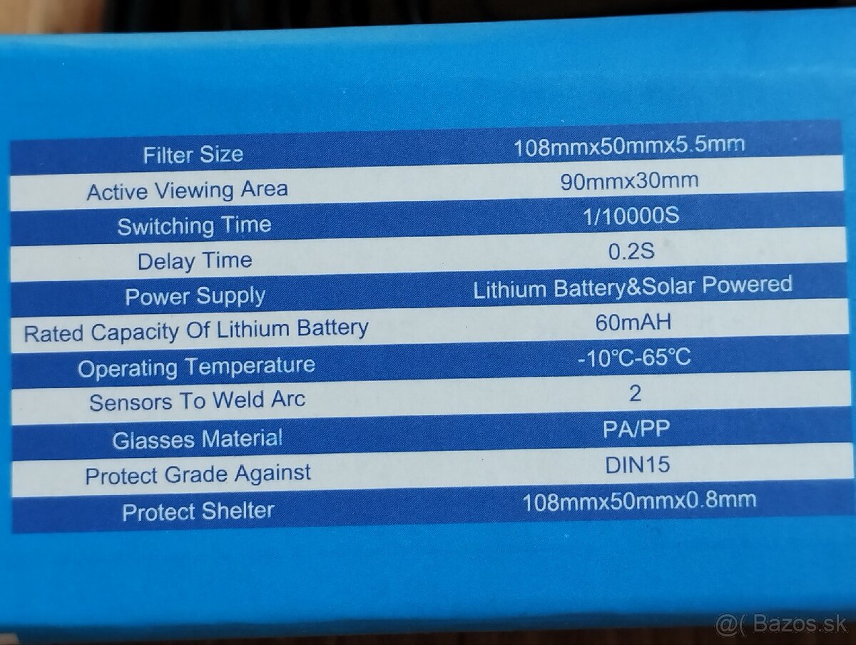 Nové Samostmievacie zváračske okuliare - 5