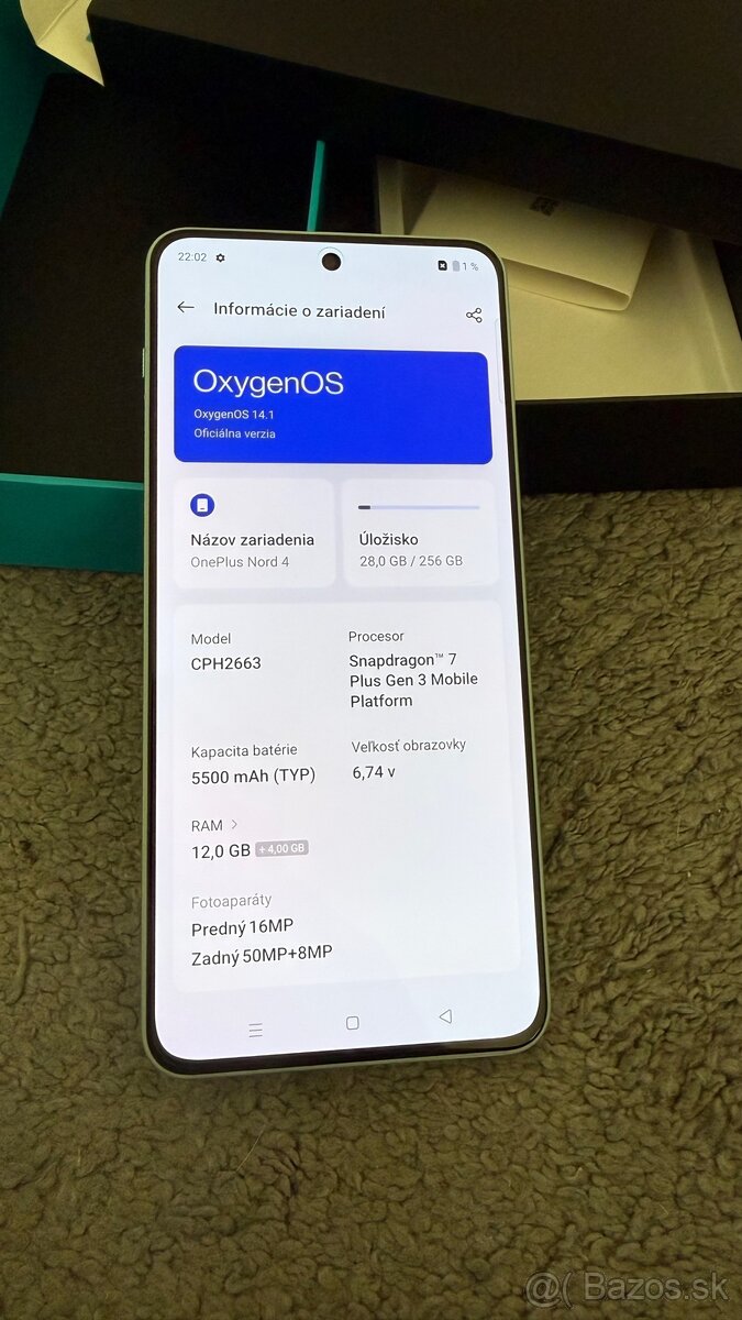 One Plus Nord 4 12GB / 256GB - 5