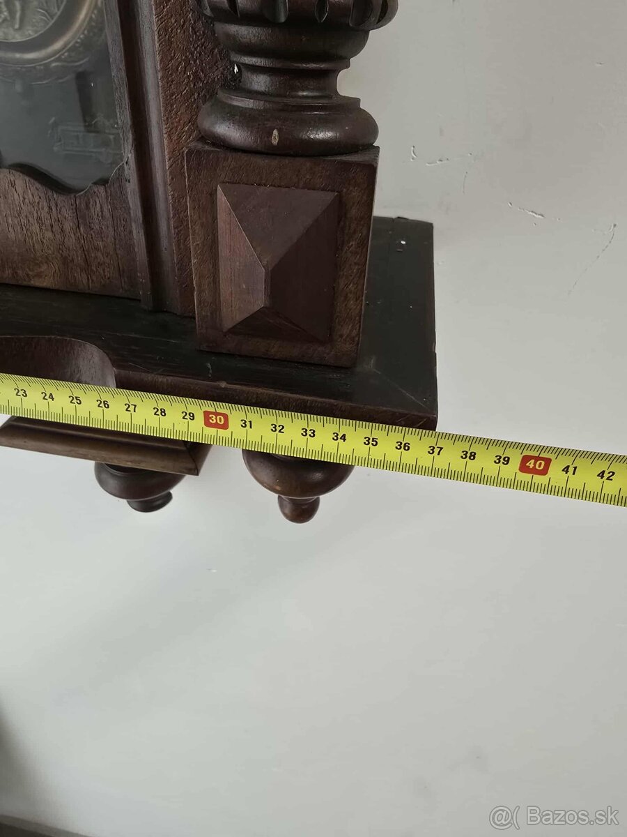 Starožitné drevené hodiny s melódiou - 5