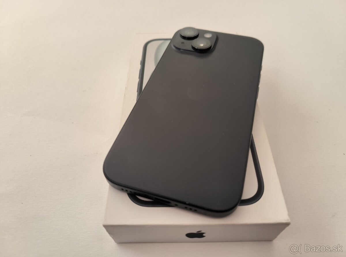 apple iphone 15 256gb Midnight / Batéria 85% - 5
