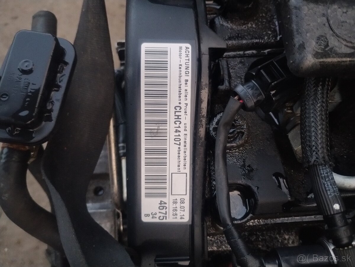 Predám motor 1,6 TDI 77 kw CLHC volkswagen group - 5