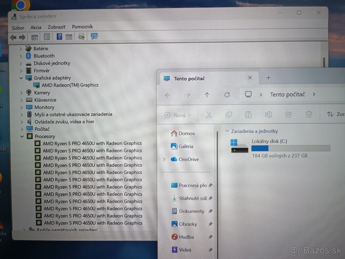 predám Lenovo Thinkpad L14 , AMD Ryzen 5 , 8gb ram , ssd - 5
