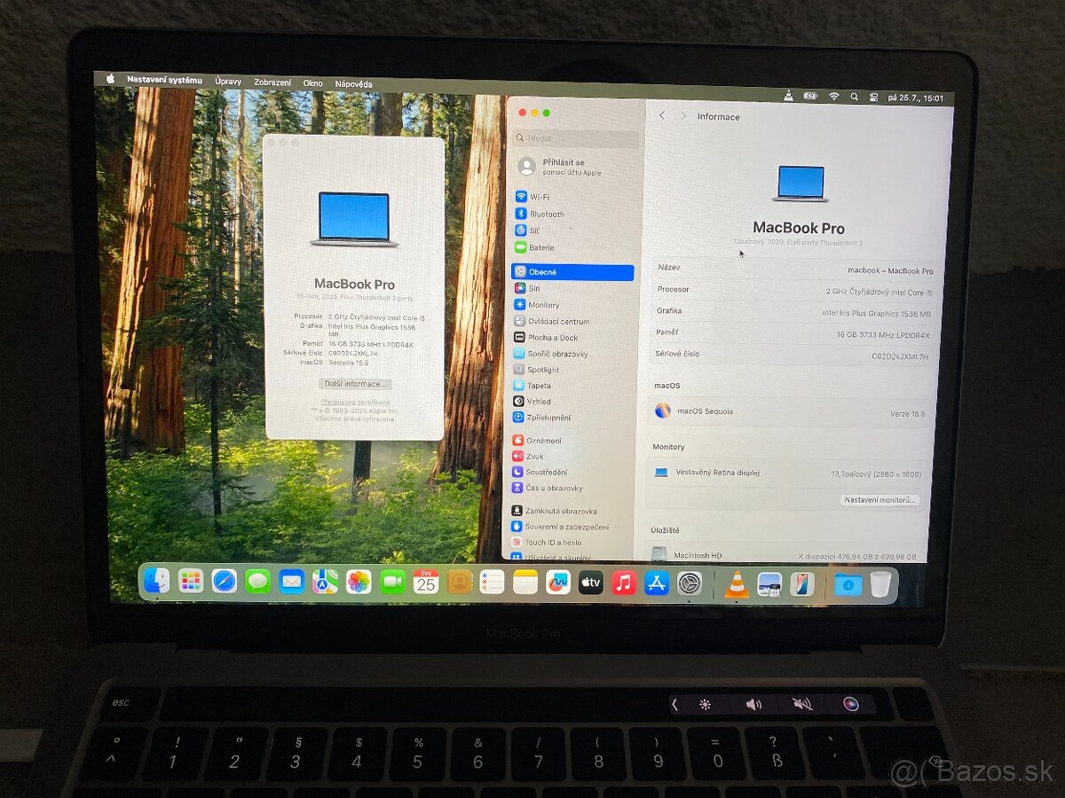 Macbook PRO 13, 2020, 16GB, 500GB, poslední model s bootcamp - 5