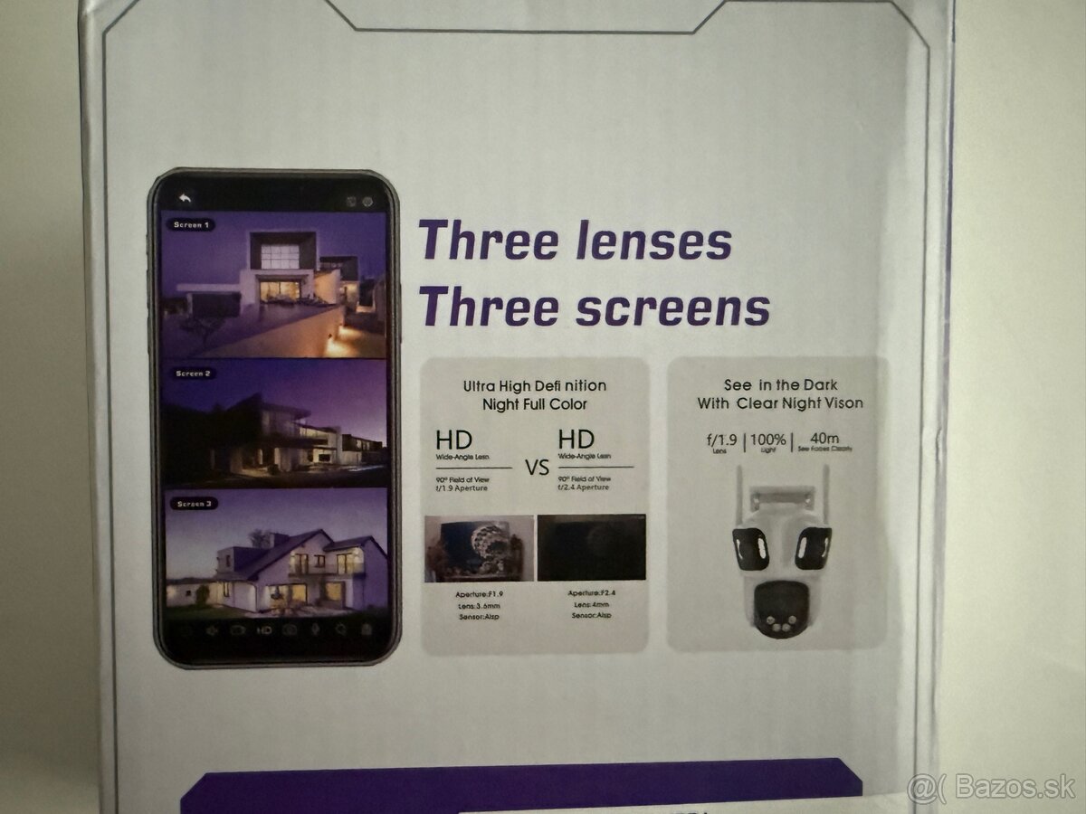 Trojita vonkajsia bezpecnostna FHD kamera iCSee - 5