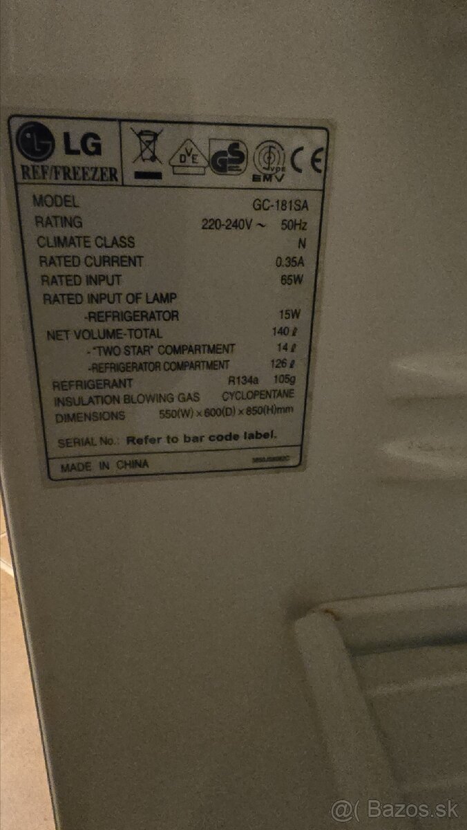 Mini chladnička LG - 5