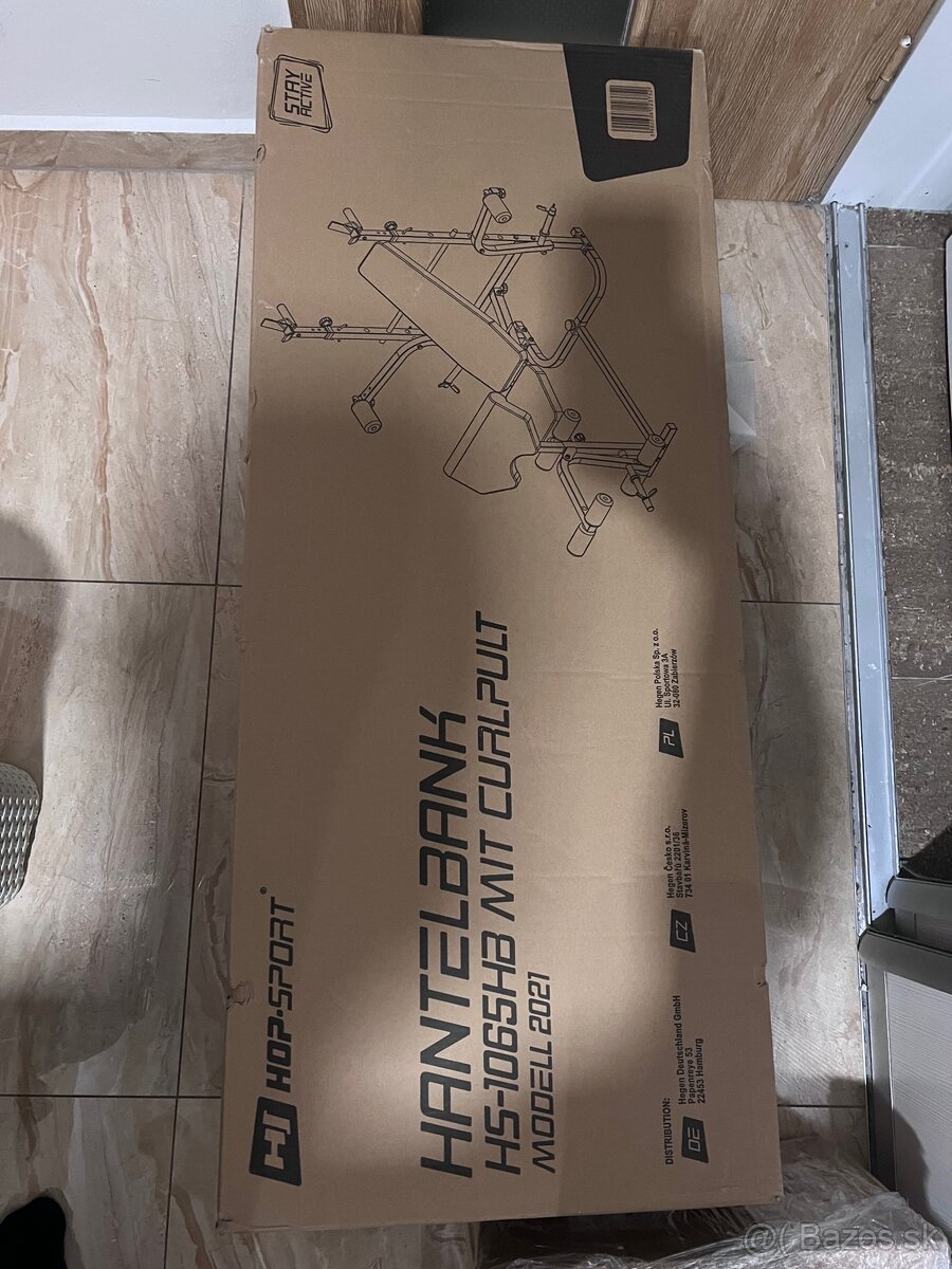 Posilňovacia lavička Hop-Sport HS-1055HB s bicepsovým pultom - 5