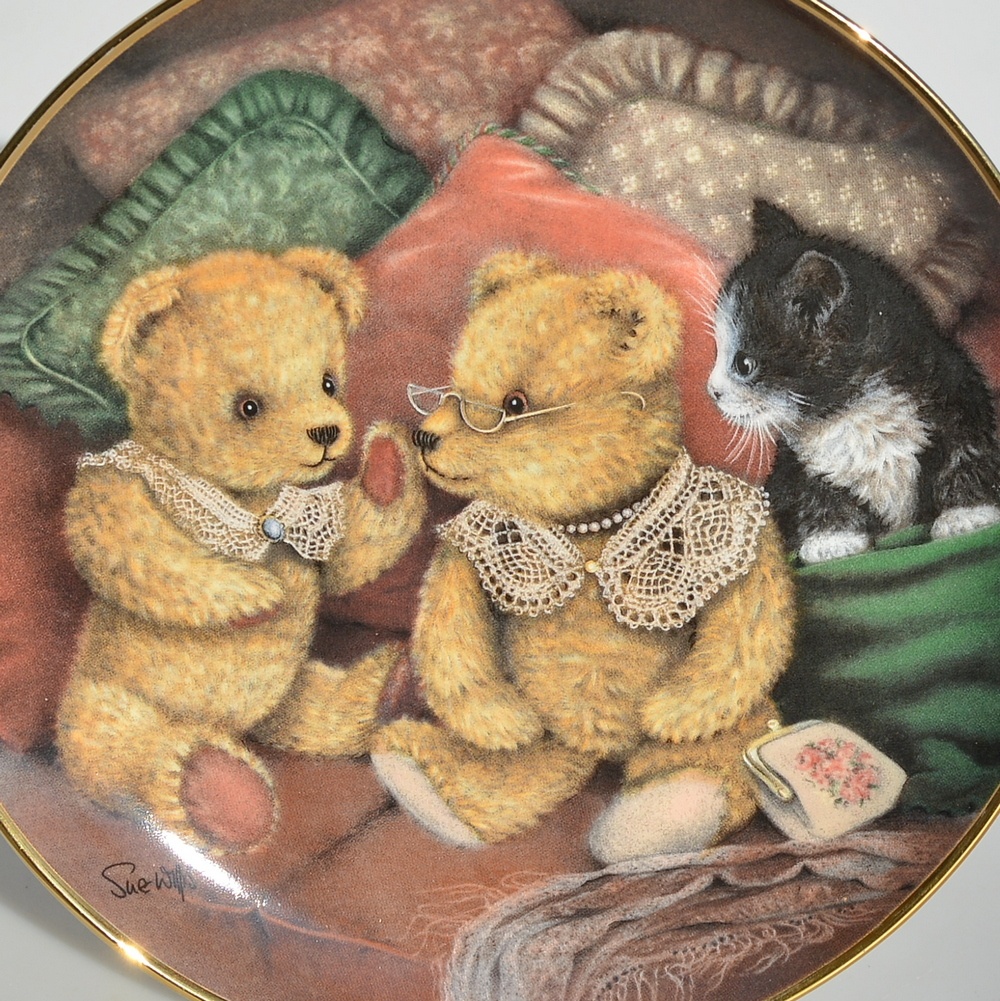 6 ks Rôzne porcelánové taniere s rozkošnými medvedíkmi - 5