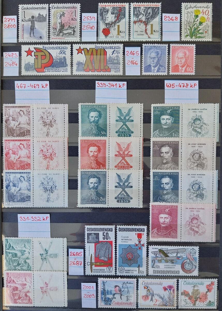 Známky ČESKOSLOVENSKO – 2 - 5