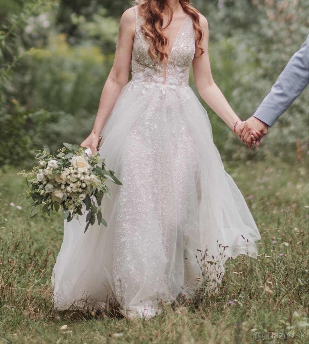 Svadobne saty velkost S (36) - 5