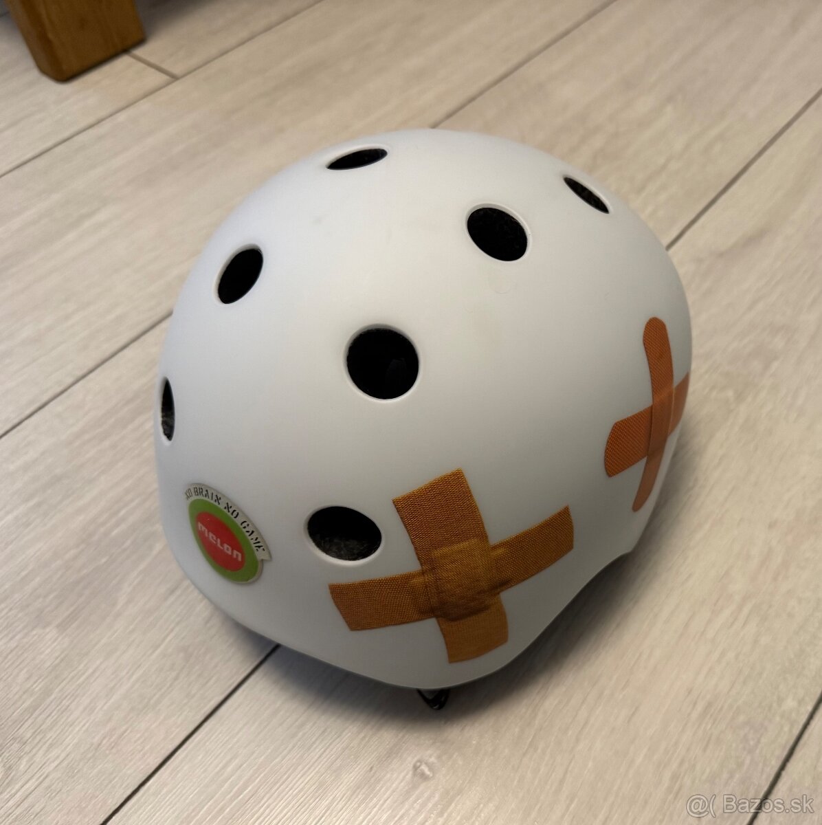 Detska cyklisticka prilba Melon Plastered White - 5