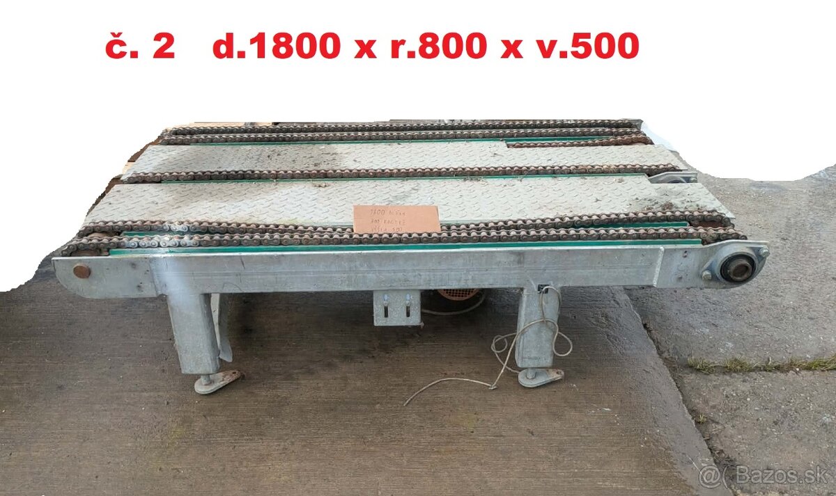 Reťazový dopravník 2x zachovalý - 5