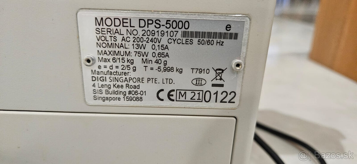 Etiketovacia váha DIGI DPS 5000 do 15kg - 5
