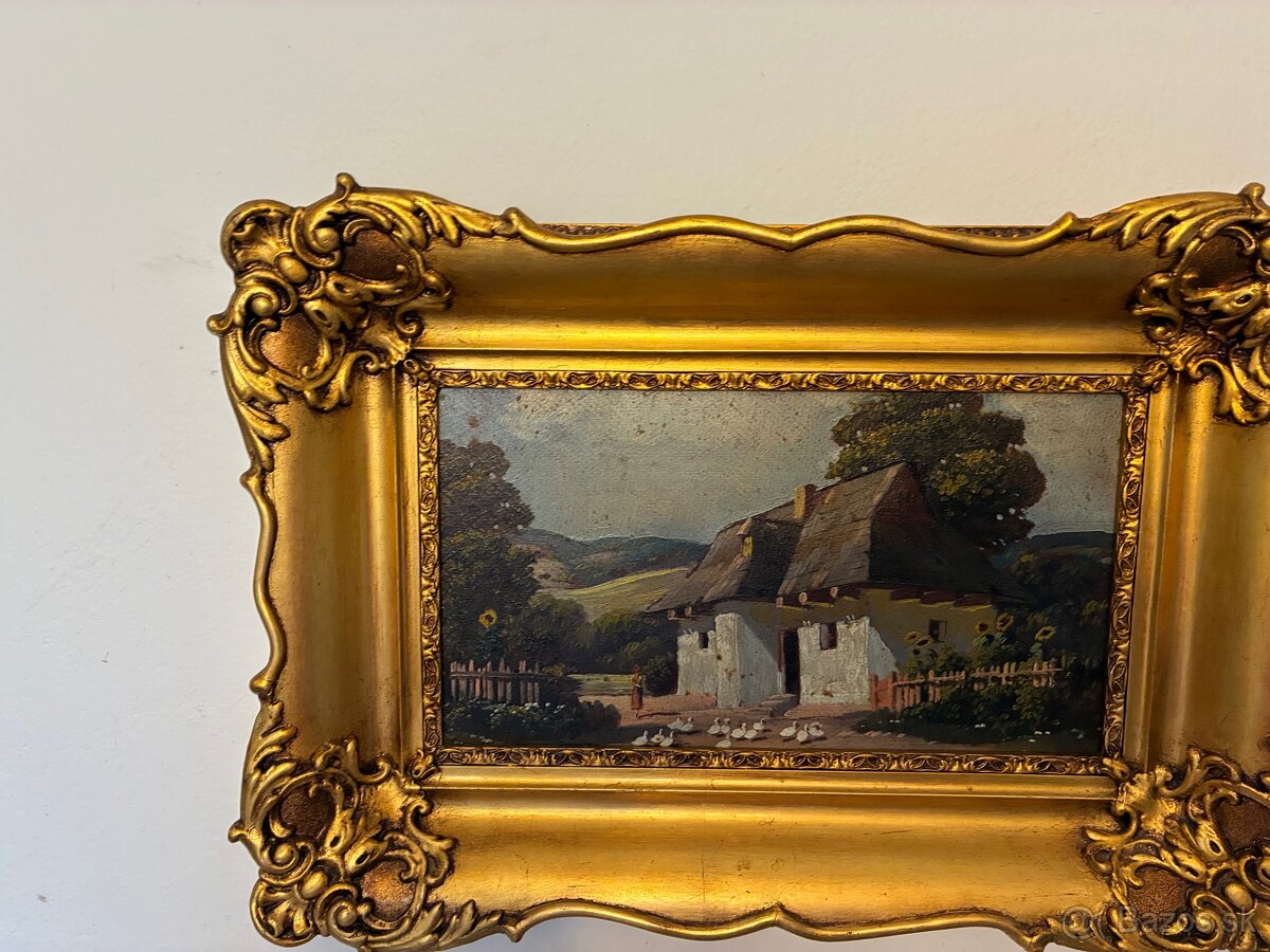 Olejomaľba na doske 2 - 5