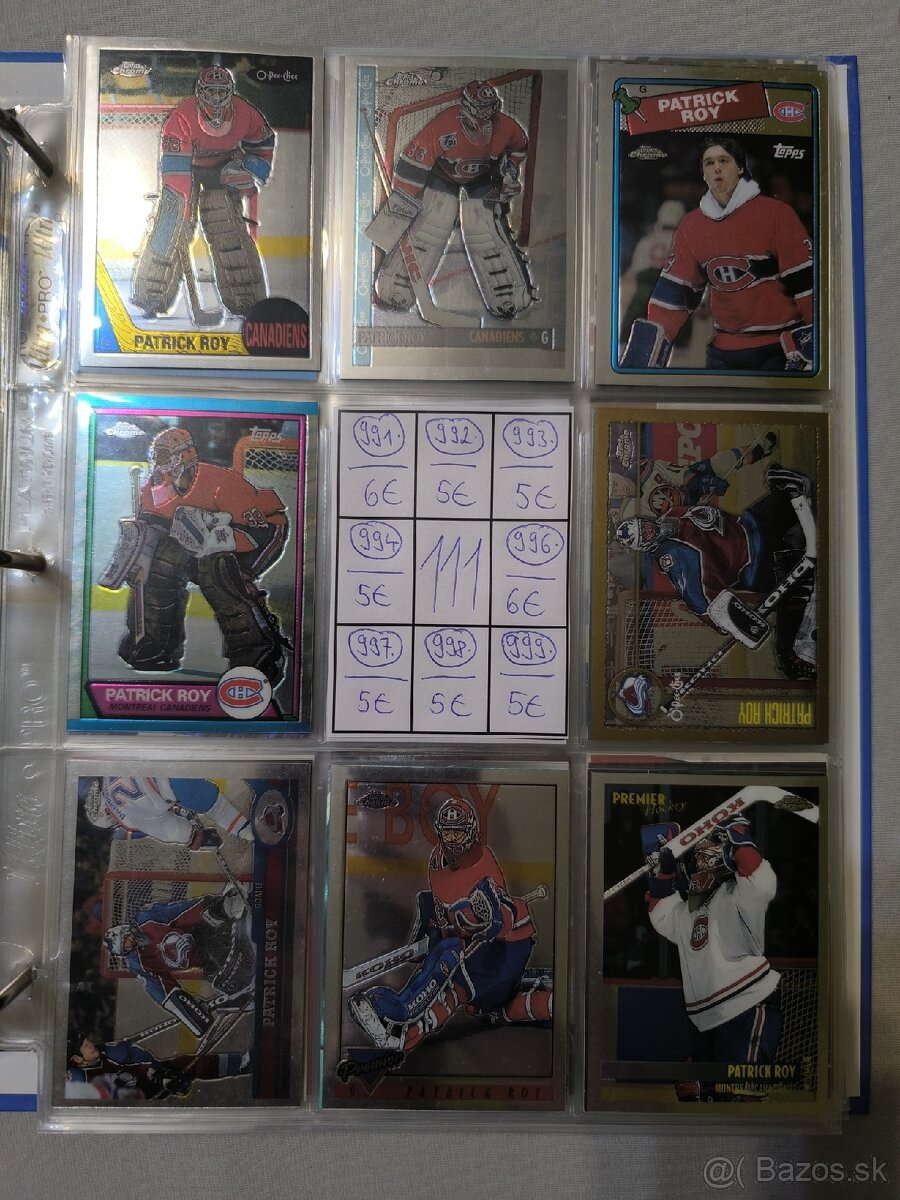 Hokejové kartičky - Patrick Roy 5 - 5