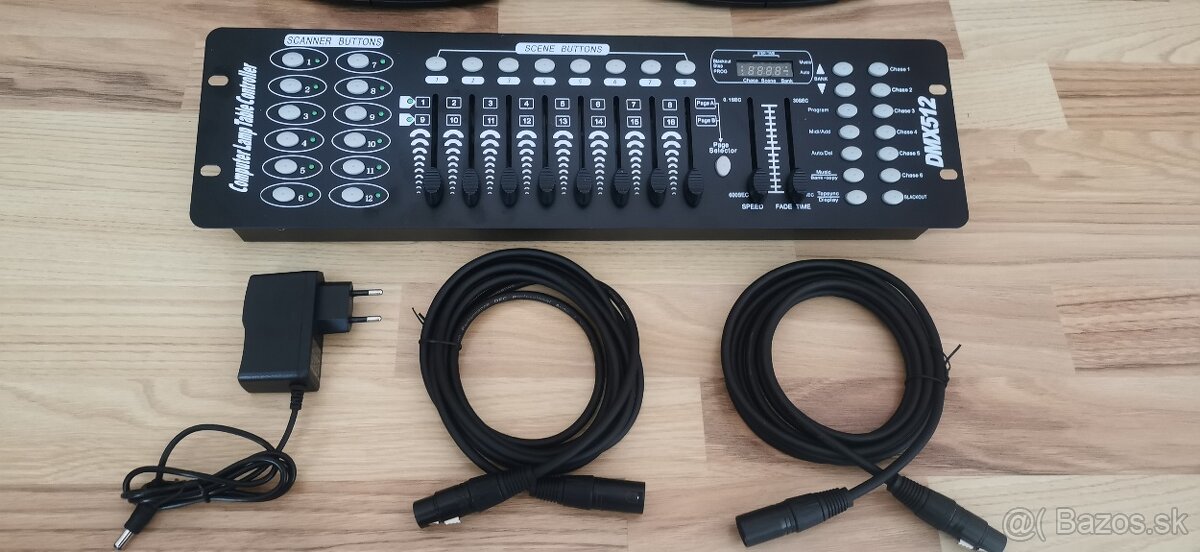 Set 2x 150W Beam hlavy + dmx pult + káble - 5