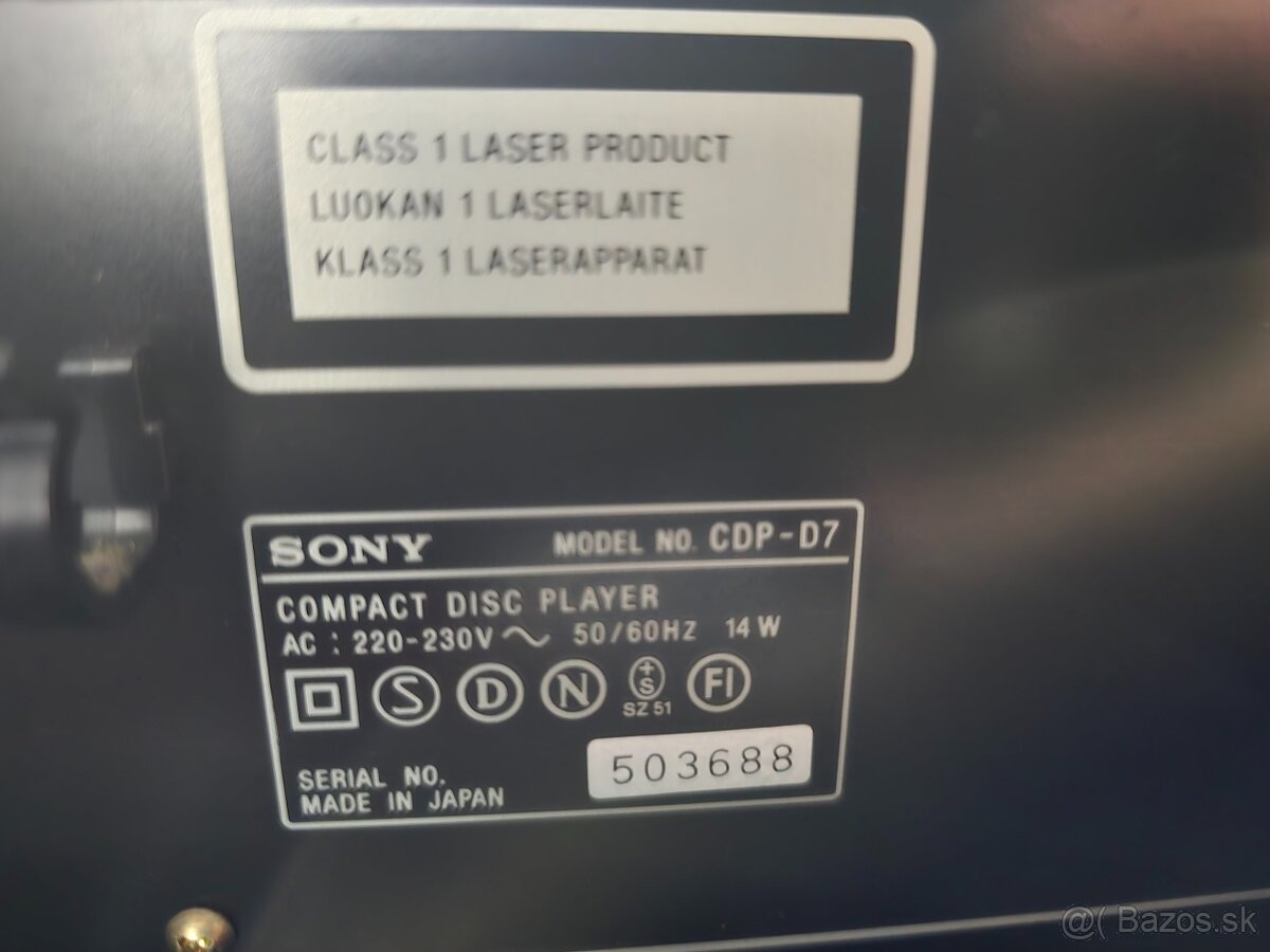 SONY CDP-D7 cd prehrávač s DSP procesorom - 5
