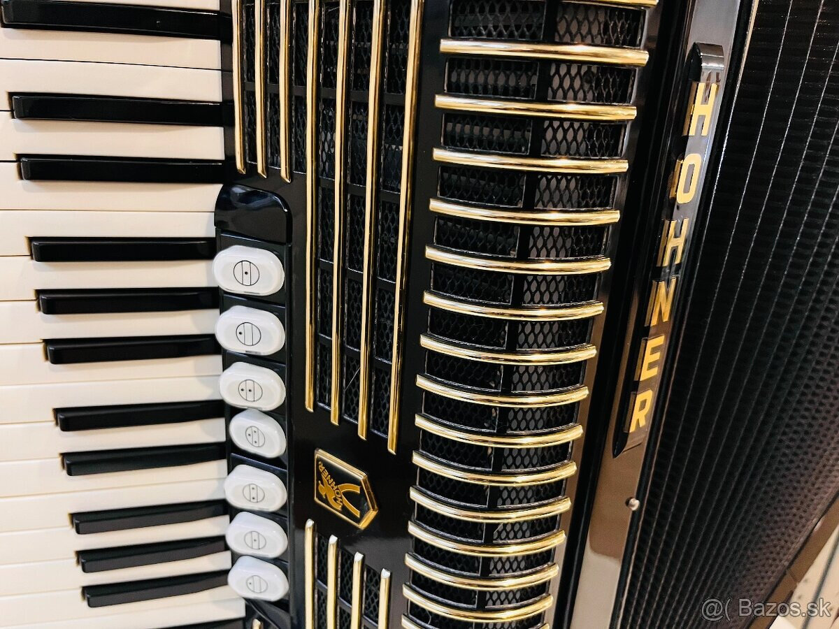 Predám akordeón HOHNER Verdi III 120 basový Používaný- Top s - 5